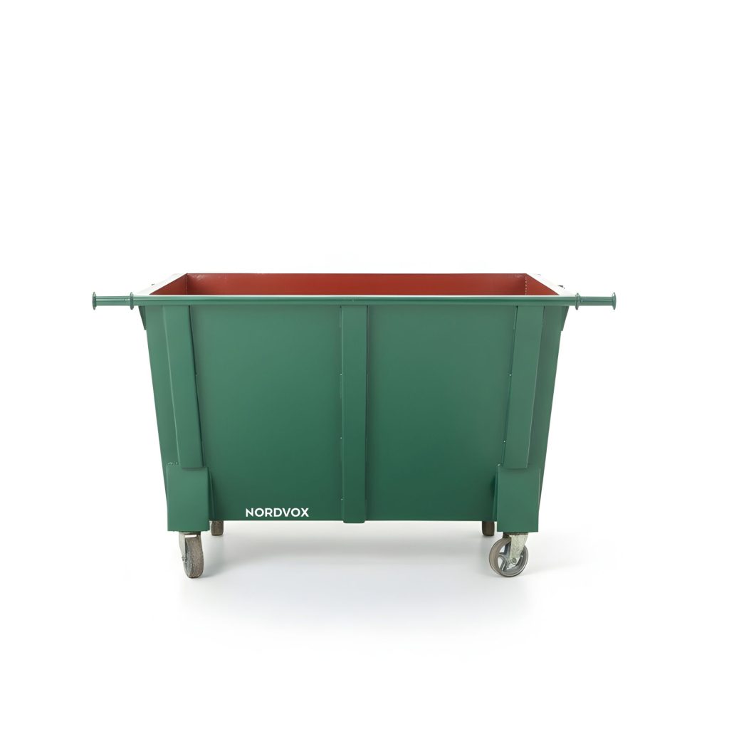 Metal Leach Bin Front View 