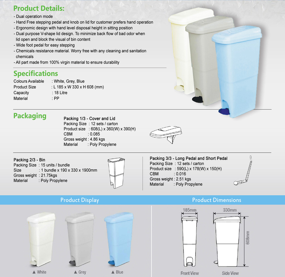 Feminine Hygiene Sanitary Bin