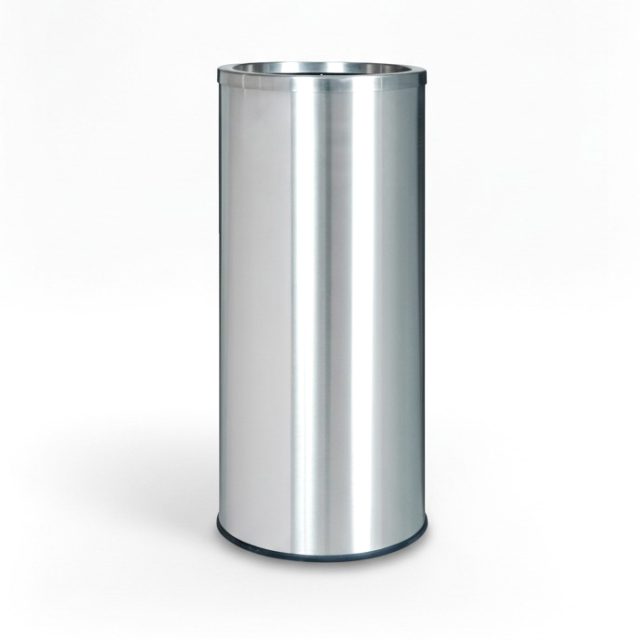 Round Stainless Steel Bin SS129 Office Stainless Steel Bin