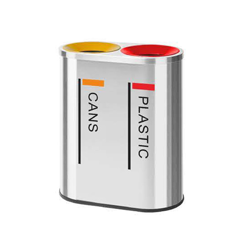 Stainless Steel 2-in-1 Recycling Bin