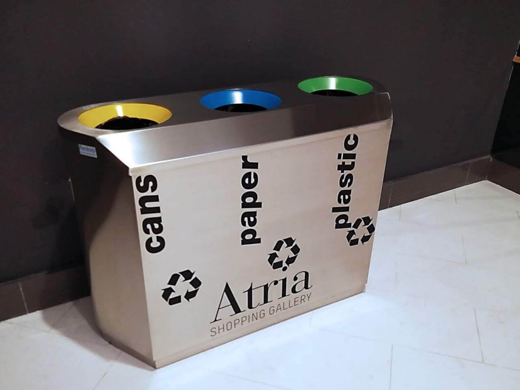 Recycling Bins Atria Mall