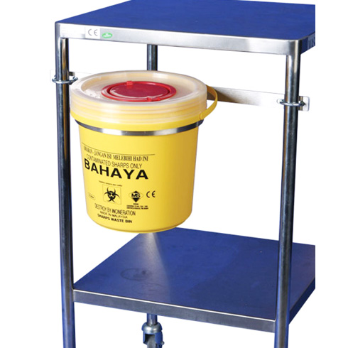Trolley Mounted Sharp Bin Holder