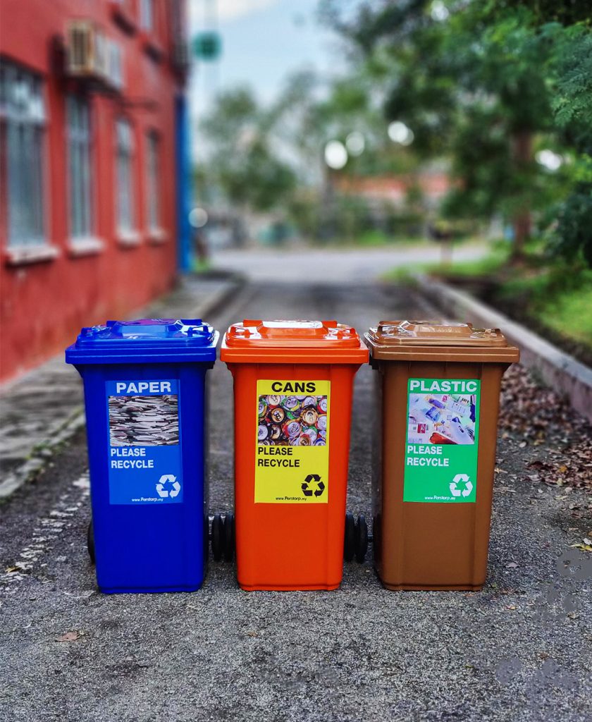 MGB240 Wheel Bin Recycling Set