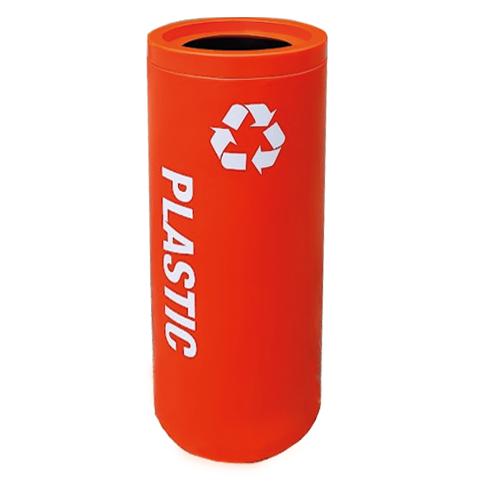 PJS75-R Recycling Bin with plastic Top