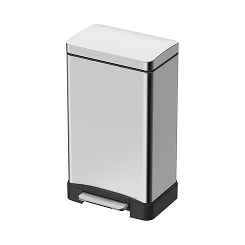 Rectangular Stainless Steel Pedal Bin - LINEA