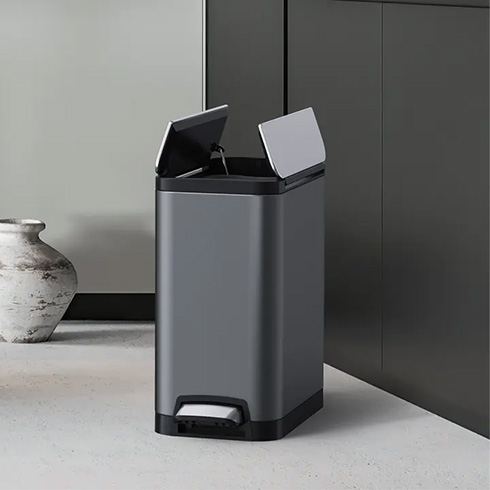 Split Wing Stainless Steel Pedal Bin - FRIGG