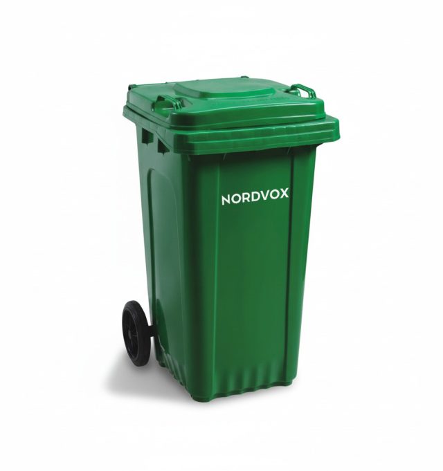 MGB80 Two Wheel Bin 2 wheelie bins in green