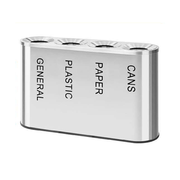 4 in 1 Recycling Bin made from Stainless Steel NORDVOX