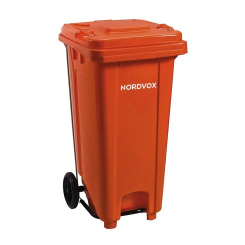 MGB120 Wheel Bin with pedal Red Nordvox