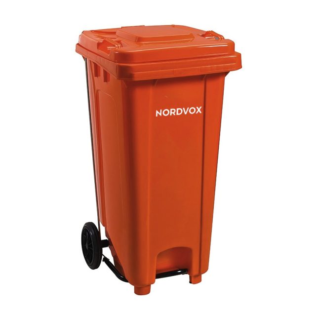 MGB120 Wheel Bin with pedal Red Nordvox