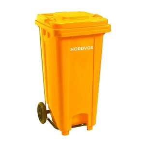 MGB120 Wheel Bin with pedal orange -Nordvox