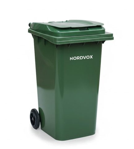 MGB240 Wheel Bin - Nordvox logo 240L Two Wheel Bin Wheelie Bin MGB240 Wheel Bin