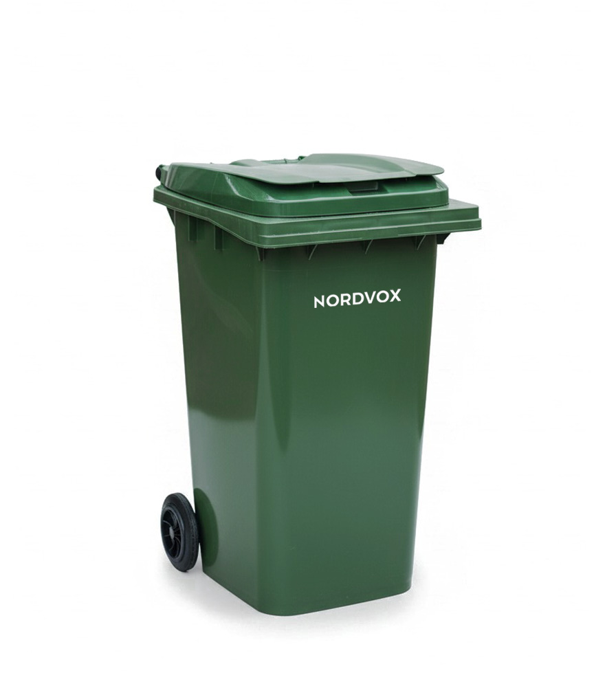 MGB240 Wheel Bin - Nordvox logo 240L Two Wheel Bin Wheelie Bin MGB240 Wheel Bin