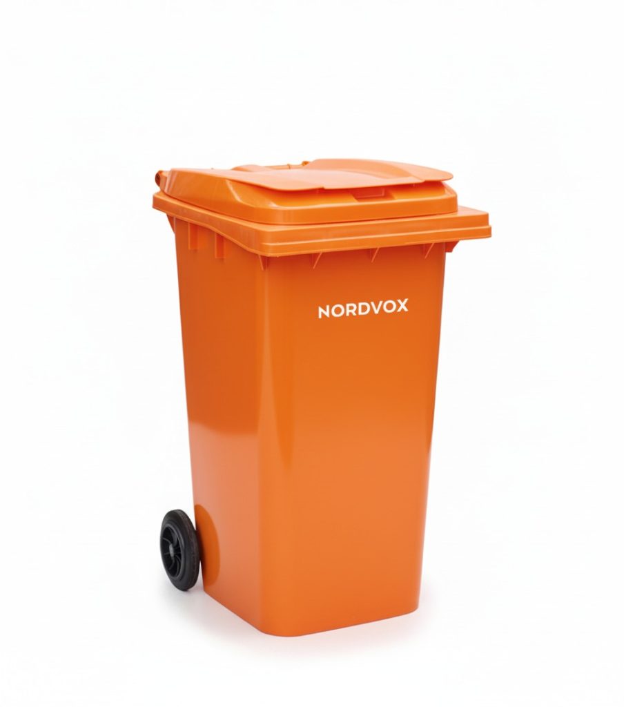MGB240 Two Wheel Bin Orange - Nordvox 