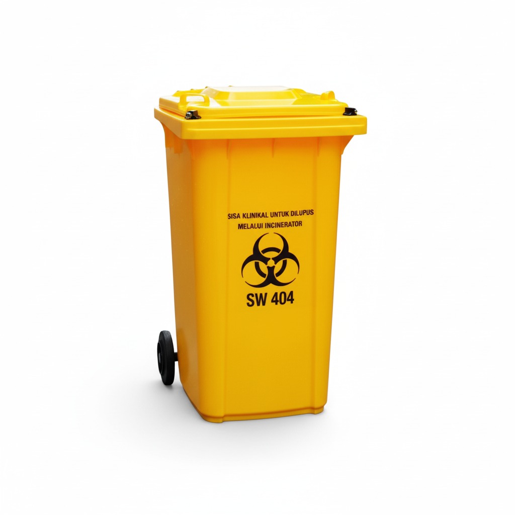 240 litre clinical waste bin for medical waste MGB240MW Two Wheel Bin