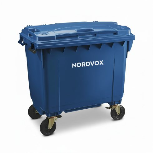 MGB660 Four Wheel Bin - Nordvox in Blue Colour 660 liters