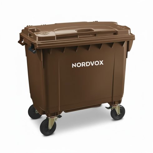 MGB660 Four Wheel Bin - Nordvox in Brown Colour 660 liters