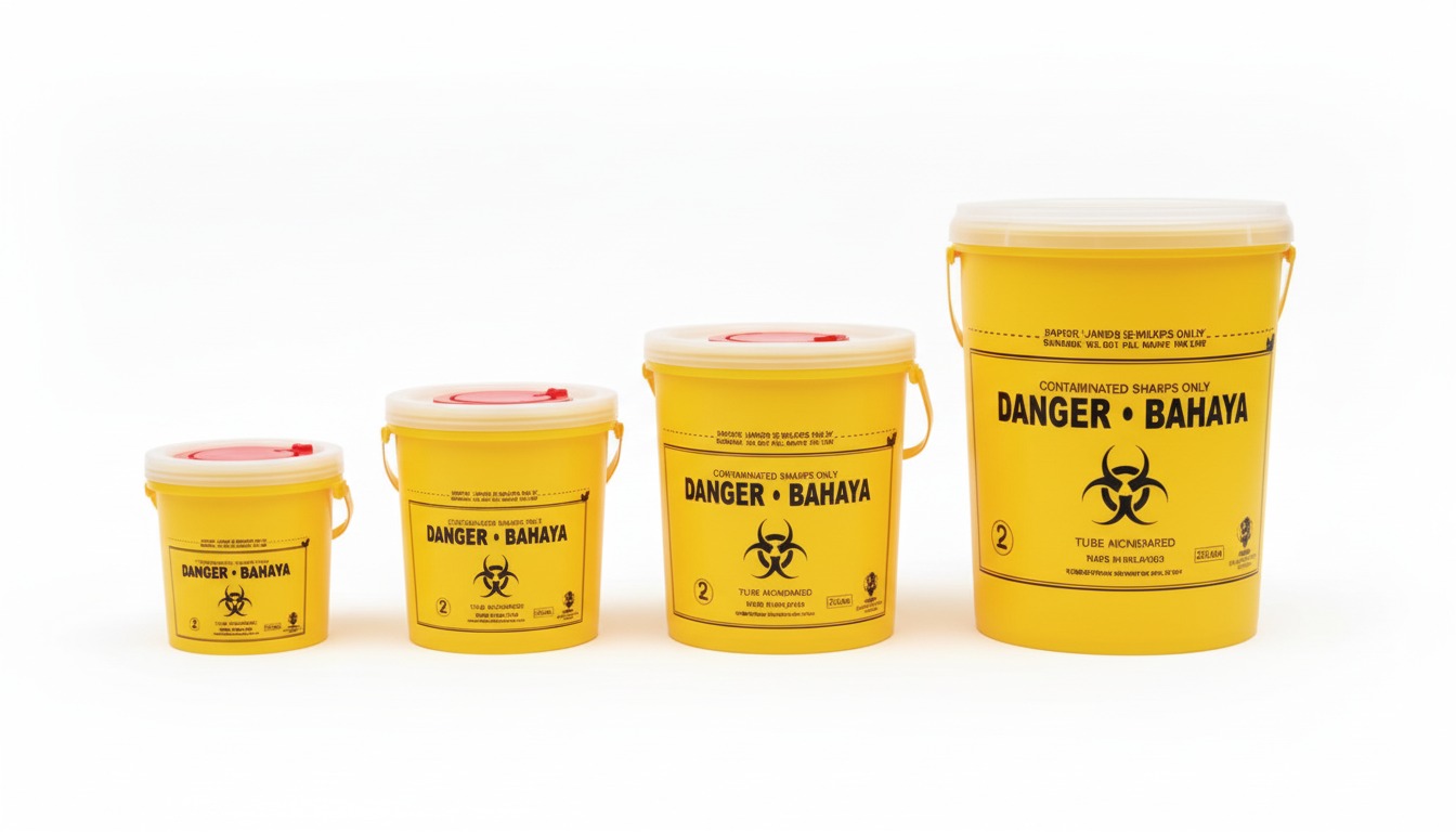 Medical and clinical waste bins in various sizes by NORDVOX