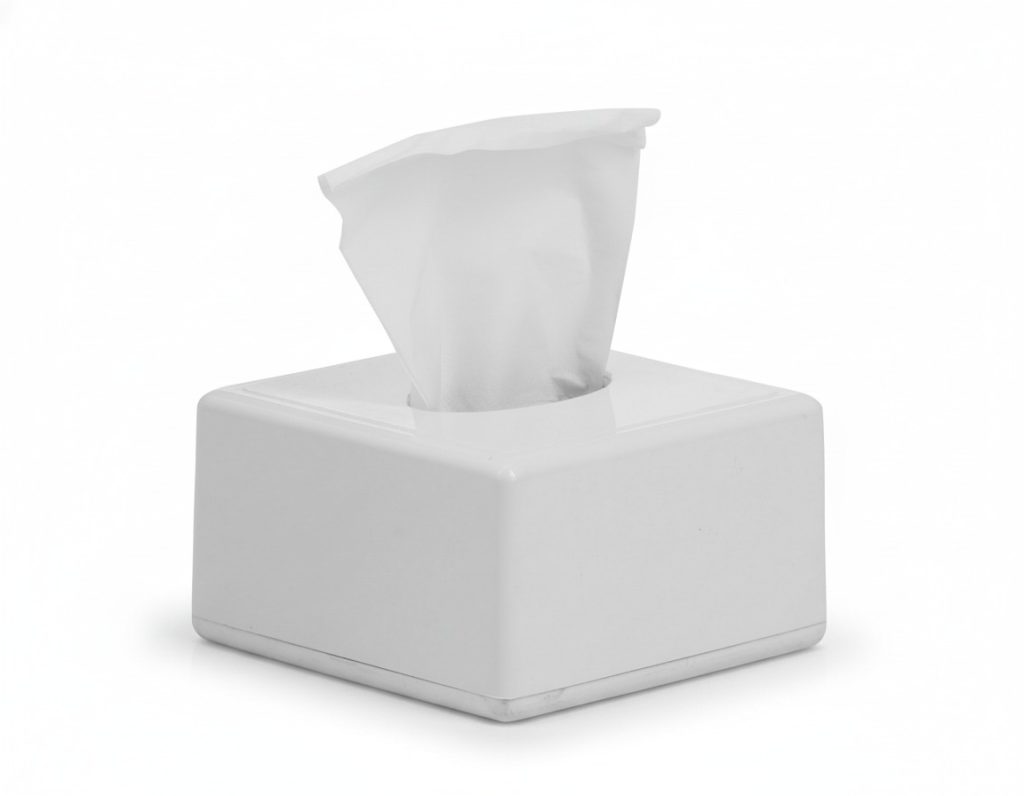 Pop up Tissue in dispenser
