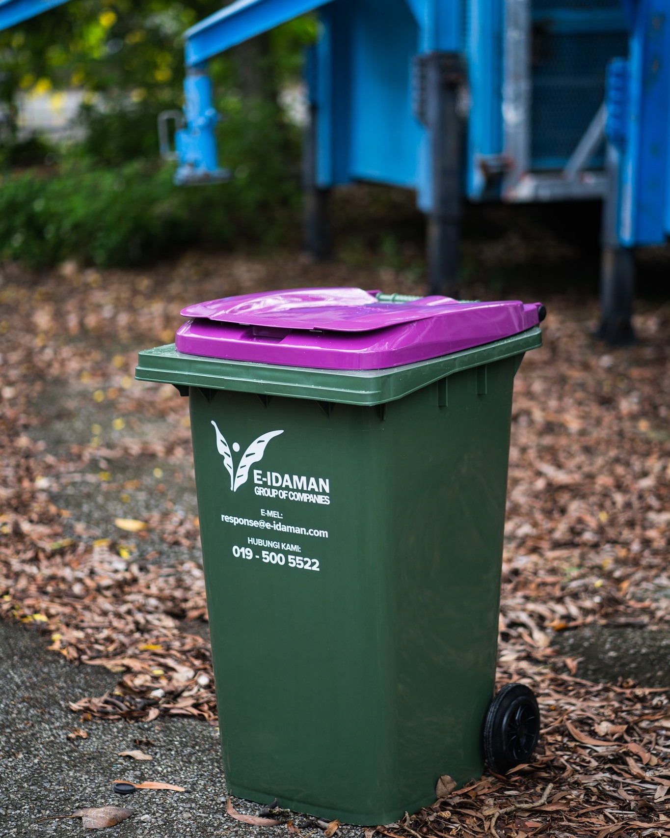 NORDVOX MGB240 two-wheel bin custom purple supplied to E-Idaman Malaysia