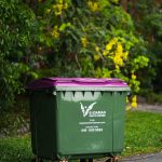 E-Idaman MGB660 Four Wheel Bin Custom Purple