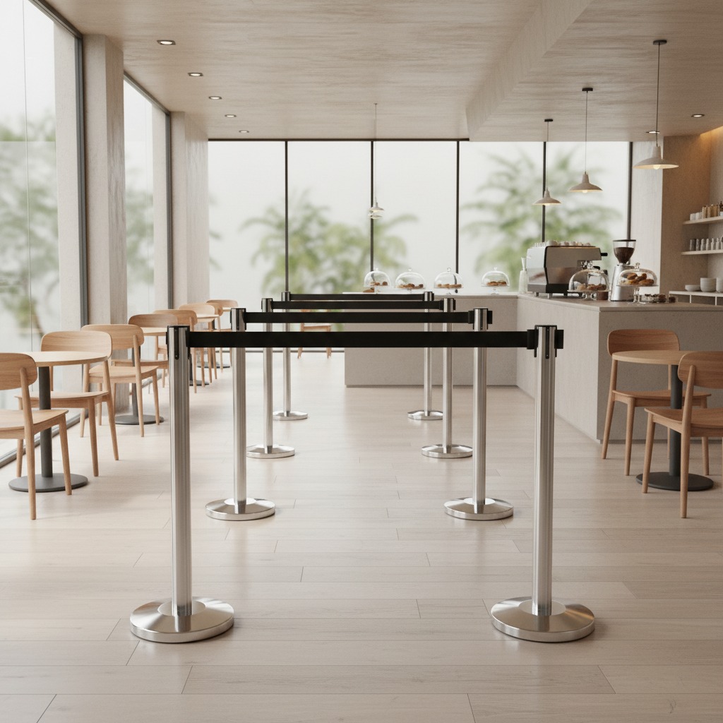 Queue up Stands in a Cafe Malaysia