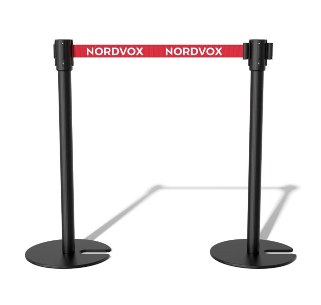 U - Shapbe Black Pole with custom logo