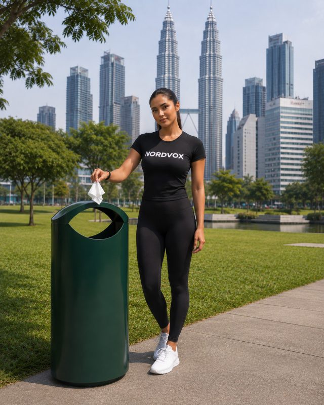 Outdoor Litter Bin near KLCC Park