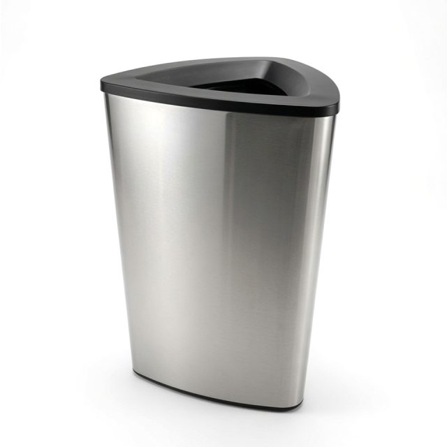 Fjell Triangular Stainless Steel Designer Bin Main