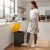 heavy duty step on pedal bin in kitchen